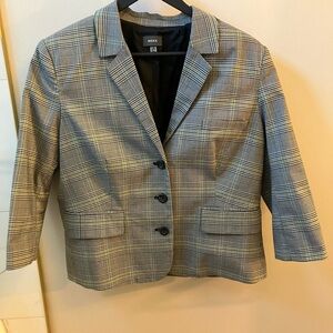 Mexx Gray Plaid Blazer